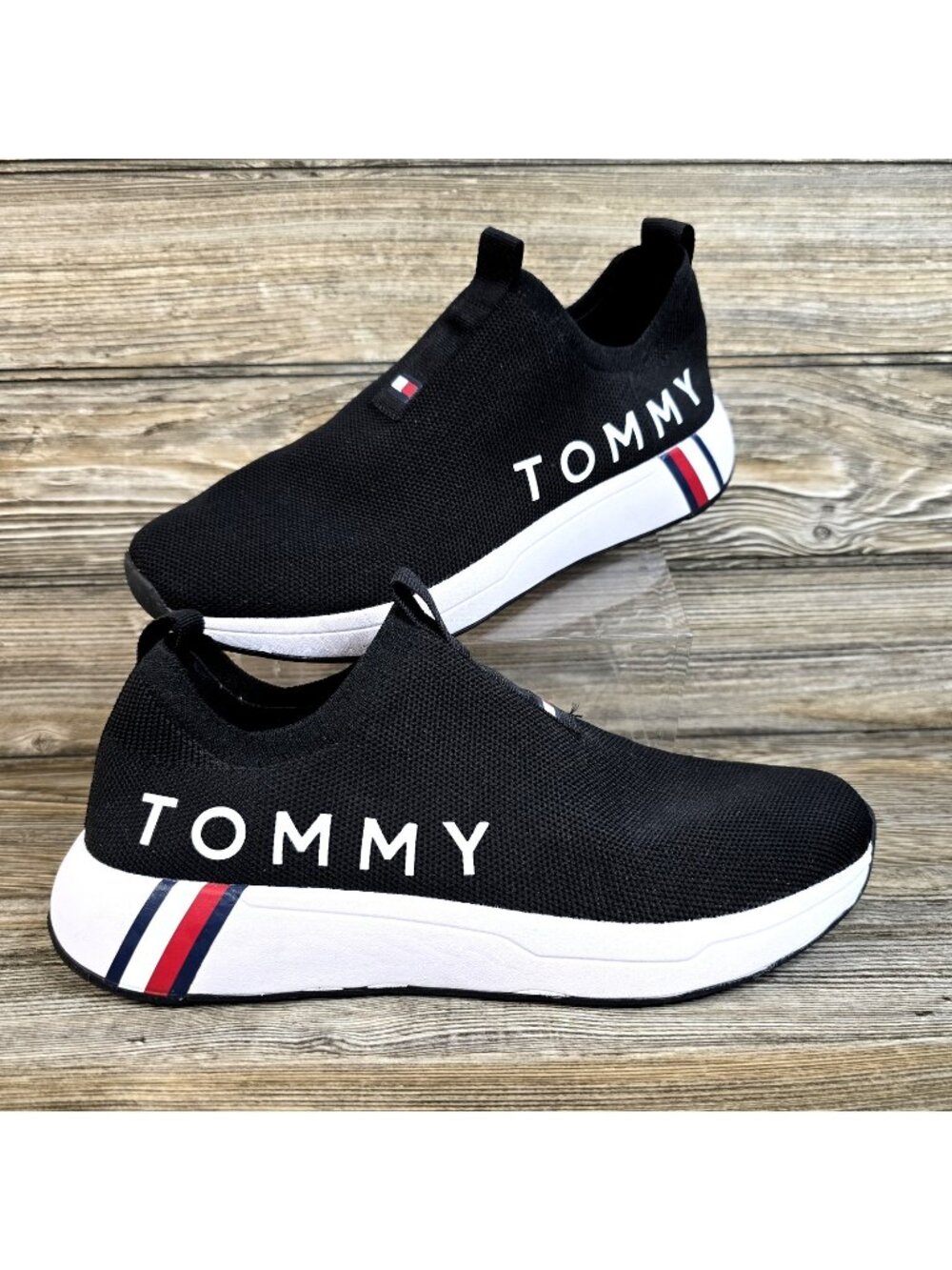 Tommy Hilfiger Aliah Mesh Textile Navy Blue Lightweight Shoes Women's Size 9.5M